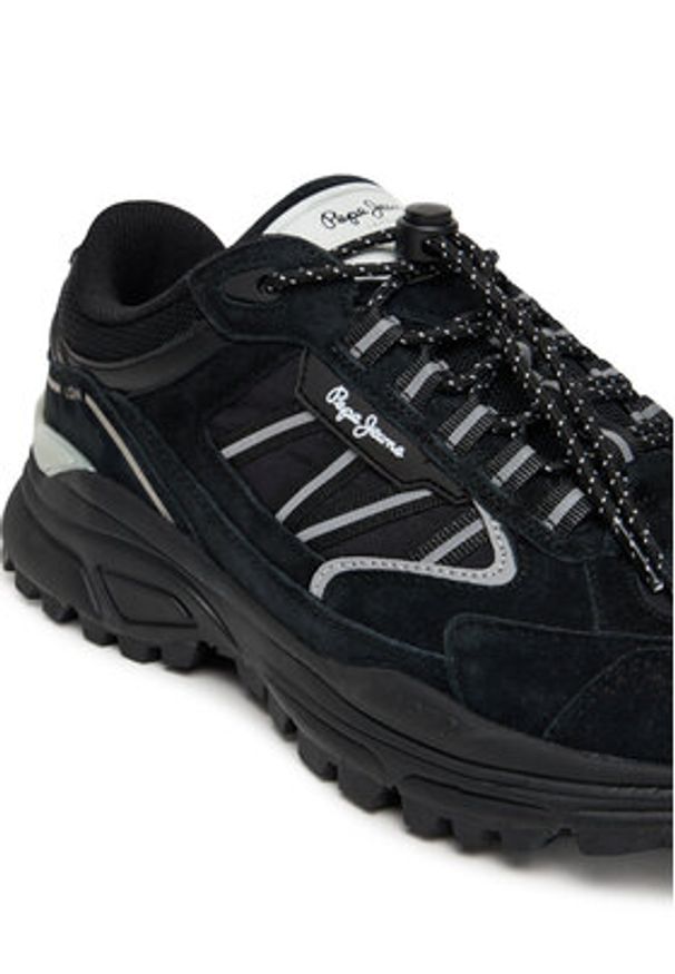 Pepe Jeans Sneakersy Darren Earth M PMS600010 Czarny. Kolor: czarny. Materiał: zamsz, skóra