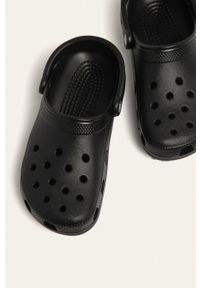 Crocs klapki Classic kolor czarny 10001. Nosek buta: okrągły. Kolor: czarny. Materiał: guma #3
