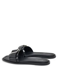 Calvin Klein Klapki Flat Slide W/Buckle - Lth HW0HW02490 Czarny. Kolor: czarny. Materiał: skóra #5