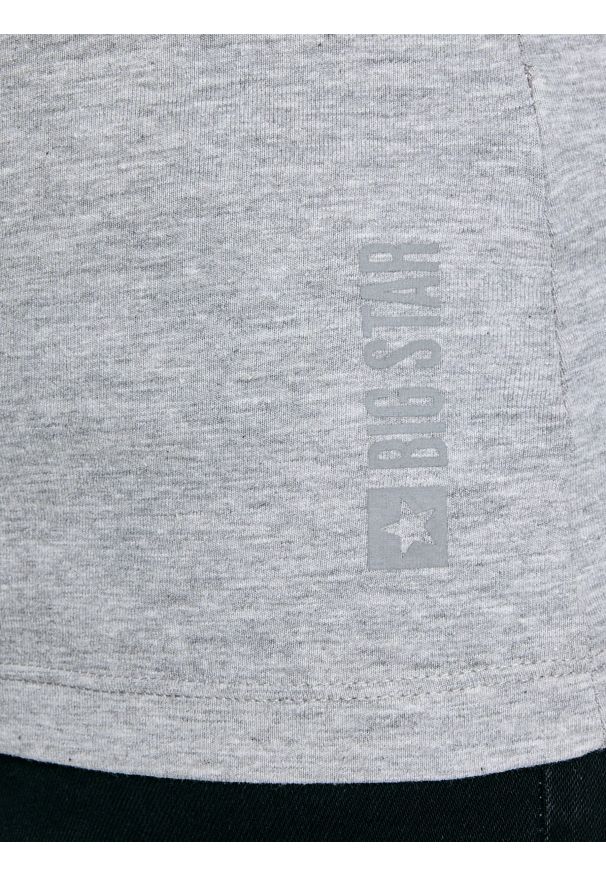 Big-Star - Bluzka damska z długim rękawem szara Classic 991. Kolor: szary. Materiał: elastan, wiskoza, jeans, bawełna. Długość rękawa: długi rękaw. Długość: długie. Wzór: aplikacja. Styl: klasyczny