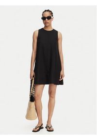 Tommy Jeans Sukienka letnia DW0DW22343 Czarny A-Line Fit. Kolor: czarny. Materiał: wiskoza. Sezon: lato #4
