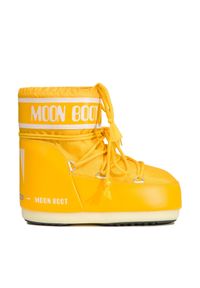 Moon Boot - MOON BOOT - Żółte śniegowce Classic Low 2. Wysokość cholewki: przed kostkę. Kolor: żółty. Materiał: kauczuk, puch, nylon. Szerokość cholewki: normalna. Sezon: zima. Obcas: na koturnie. Styl: klasyczny, sportowy #4