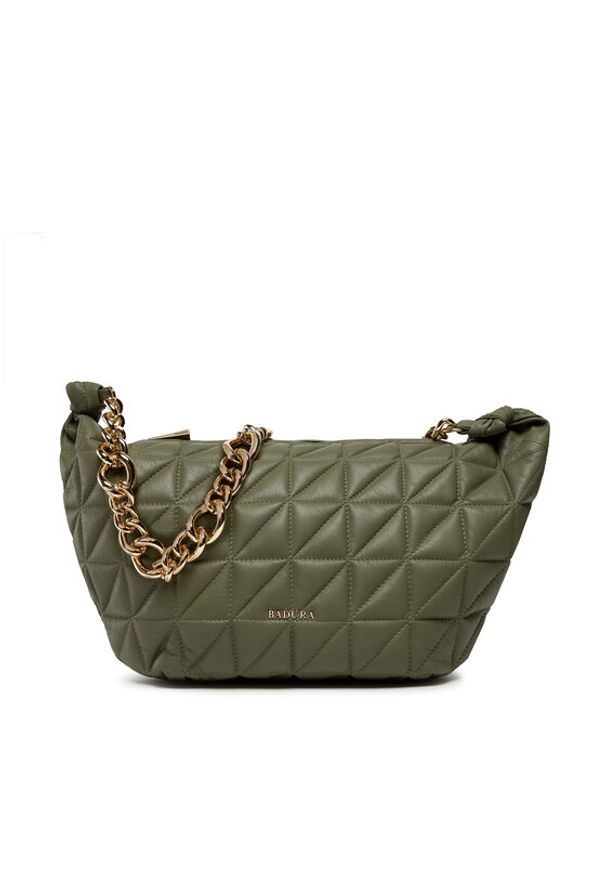 Badura Torebka LIB-133GR Khaki. Kolor: brązowy. Materiał: skórzane