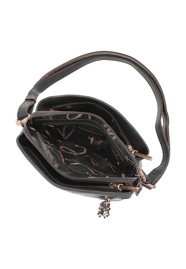 Brązowa Designerska Damska Torebka Anekke Premium. Kolor: brązowy