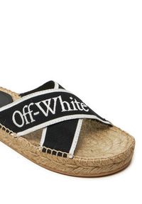 OFF-WHITE - Off-White Espadryle OWIB012S23FAB0011001 Czarny. Kolor: czarny. Materiał: materiał #3