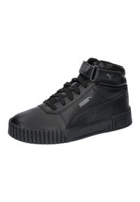 Buty do chodzenia damskie Puma Carina 2.0 Mid. Kolor: czarny. Materiał: skóra. Szerokość cholewki: normalna. Sport: turystyka piesza