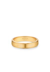 W.KRUK - Obrączka ślubna złota ROMANA męska. Materiał: złote. Kolor: złoty. Wzór: aplikacja, gładki #1