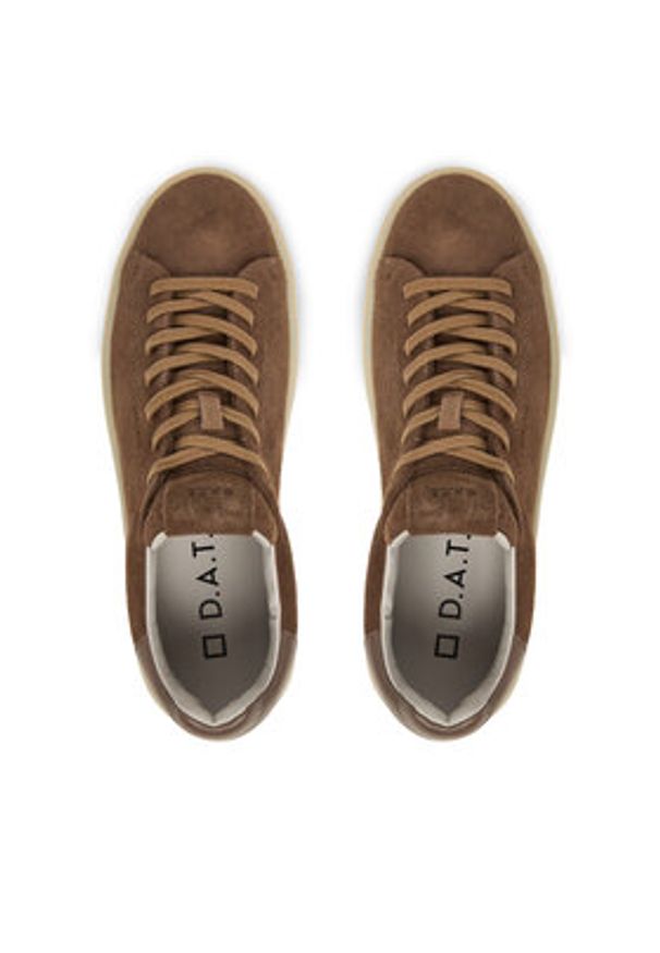 D.A.T.E. Sneakersy Levante Suede M431-LV-SD Brązowy. Kolor: brązowy. Materiał: skóra