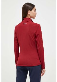 Mammut bluza sportowa Aconcagua Light kolor czerwony gładka. Kolor: czerwony. Materiał: skóra, materiał, włókno. Długość: długie. Wzór: gładki. Styl: sportowy #5