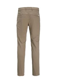 Jack & Jones - Jack&Jones Spodnie materiałowe Marco Dave 12174307 Beżowy Slim Fit. Kolor: beżowy. Materiał: bawełna