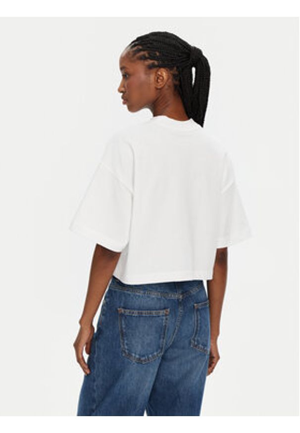 Hugo - HUGO T-Shirt Damelody 50520187 Biały Relaxed Fit. Kolor: biały. Materiał: bawełna