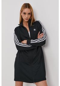adidas Originals - Bluza. Okazja: na plażę. Kolor: czarny. Materiał: materiał. Wzór: aplikacja #4