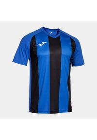 T-shirt męski Joma Inter IV – Royal/Czarny, M. Kolor: wielokolorowy, niebieski, czarny. Sport: piłka nożna