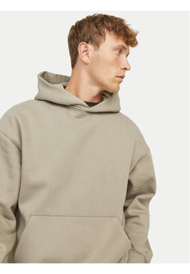 Jack & Jones - Jack&Jones Bluza Urban Edge 12259944 Beżowy Loose Fit. Kolor: beżowy. Materiał: bawełna, syntetyk
