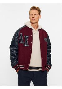 Armani Exchange Kurtka bomber 6RZB21 ZNIKZ 44AG Bordowy Regular Fit. Kolor: czerwony. Materiał: syntetyk #1