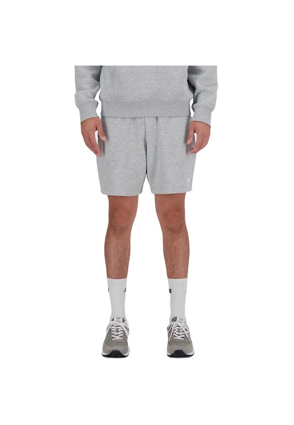 New Balance - Szorty 7 French Terry Rozmiar XL Szary - MS41520AG. Kolor: szary. Materiał: materiał. Sport: fitness