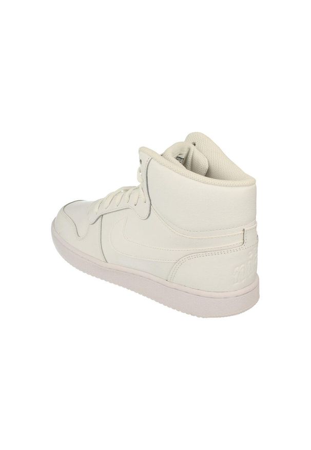 Nike - Buty na co dzień męskie NIKE EBERNON MID wysokie skóra. Okazja: na co dzień. Kolor: biały. Materiał: skóra