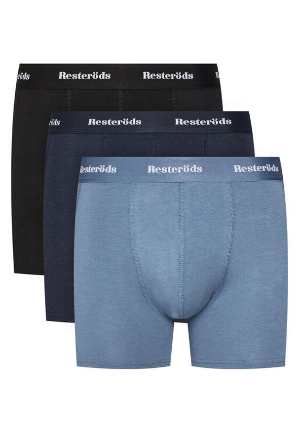 Resteröds Komplet 3 par bokserek Kalle 27962 49 Kolorowy. Materiał: bawełna. Wzór: kolorowy