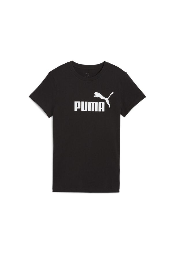 Koszulka Puma Ess No. 1 Logo Tee, Kobiety. Kolor: czarny. Materiał: bawełna, materiał