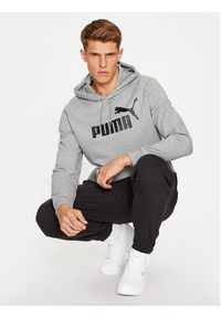 Puma Bluza Ess Big Logo 586686 Szary Regular Fit. Kolor: szary. Materiał: bawełna, syntetyk #3