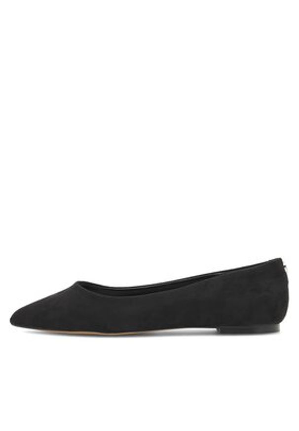 Nine West Baleriny WFA2622-1 Czarny. Kolor: czarny. Materiał: materiał