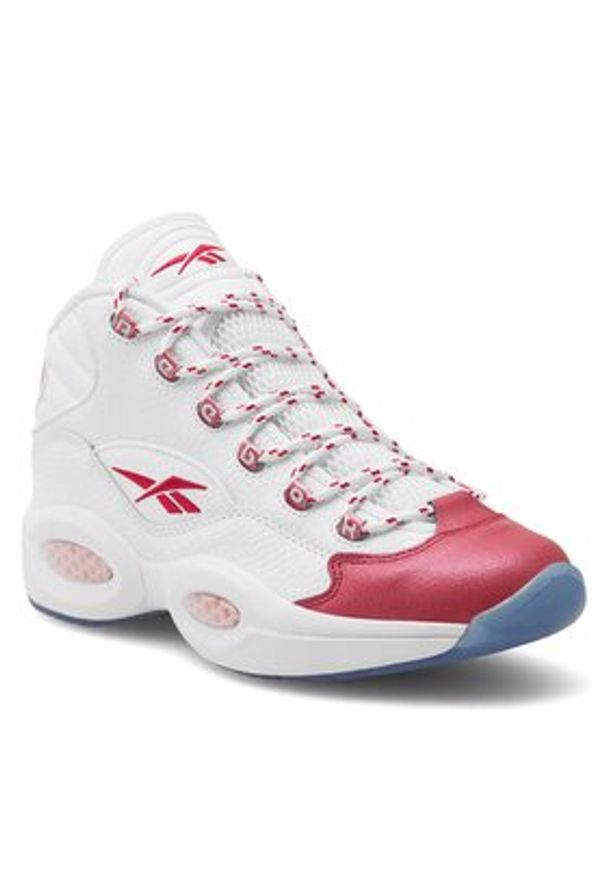 Reebok Sneakersy Question Mid 100074721 Biały. Kolor: biały. Materiał: skóra