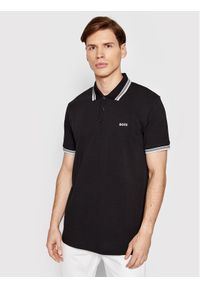 BOSS - Boss Polo Paddy 50469055 Czarny Regular Fit. Typ kołnierza: polo. Kolor: czarny. Materiał: bawełna