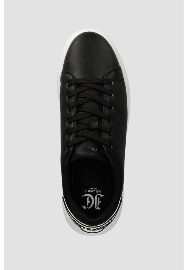 Just Cavalli - JUST CAVALLI Czarne sneakersy FONDO URSA DIS. 2, Rozmiar 42. Kolor: czarny