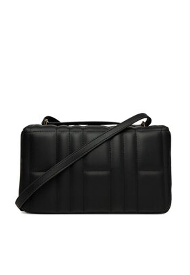 TOMMY HILFIGER - Tommy Hilfiger Torebka Th Feminine Conv Crossover AW0AW17454 Czarny. Kolor: czarny. Materiał: skórzane