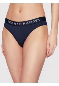 TOMMY HILFIGER - Tommy Hilfiger Figi klasyczne Bikini UW0UW01566 Granatowy. Kolor: niebieski. Materiał: bawełna #1