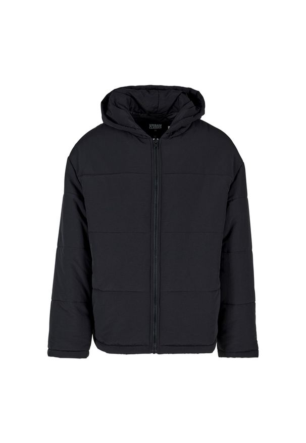 Wyściełana kurtka z kapturem Urban Classics. Typ kołnierza: kaptur. Kolor: czarny. Materiał: puch