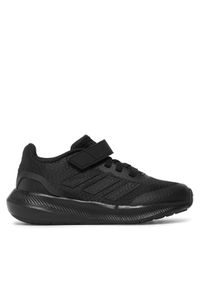 Adidas - adidas Sneakersy Runfalcon 3.0 Sport Running Elastic Lace Top Strap Shoes HP5869 Czarny. Kolor: czarny. Materiał: mesh, materiał. Sport: bieganie