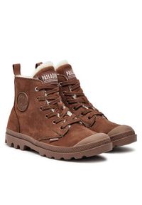 Palladium Trapery PAMPA HI ZIP WL 95982-292-M Brązowy. Kolor: brązowy. Materiał: skóra, nubuk