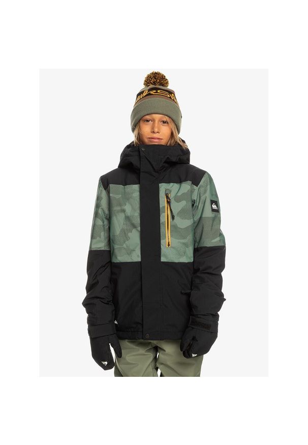 Kurtka snowboardowa dziecięca Quiksilver Mission Printed Block Youth. Kolor: wielokolorowy. Sport: snowboard