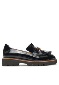 Baldowski Loafersy D04958-DIAN-001 Czarny. Kolor: czarny. Materiał: lakier, skóra