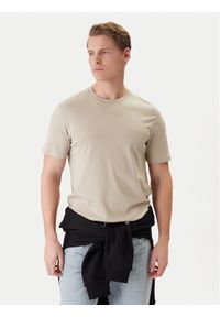 Calvin Klein T-Shirt LV04LB275G Beżowy Regular Fit. Kolor: beżowy. Materiał: bawełna #1