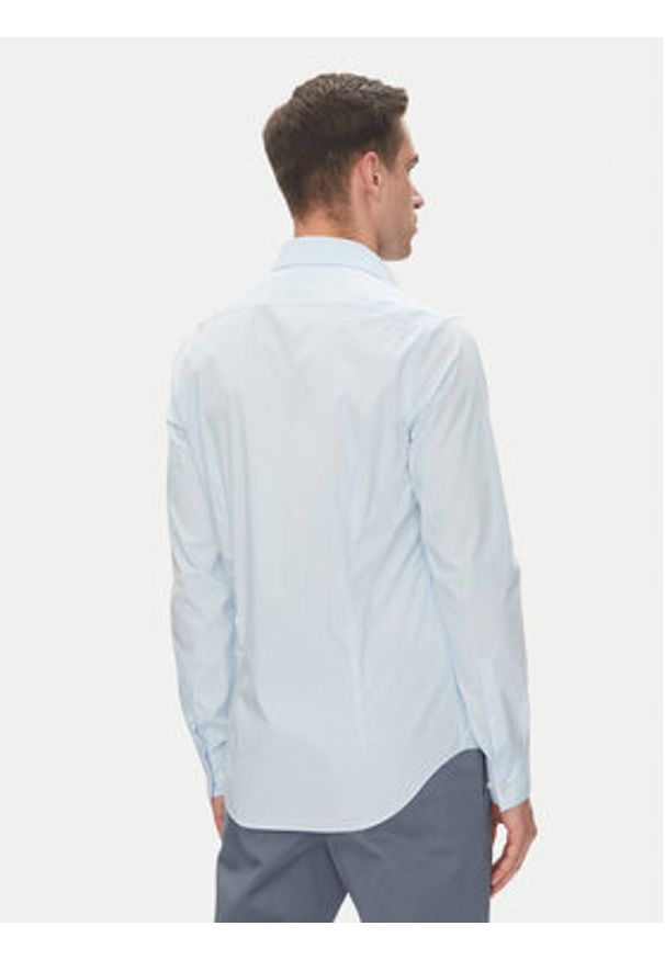 Calvin Klein Koszula LV019EU013 Błękitny Slim Fit. Kolor: niebieski. Materiał: bawełna