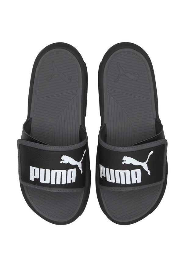Puma Klapki Royalcat Comfort 37228001. Okazja: na plażę. Kolor: czarny. Materiał: skóra ekologiczna, materiał. Styl: sportowy