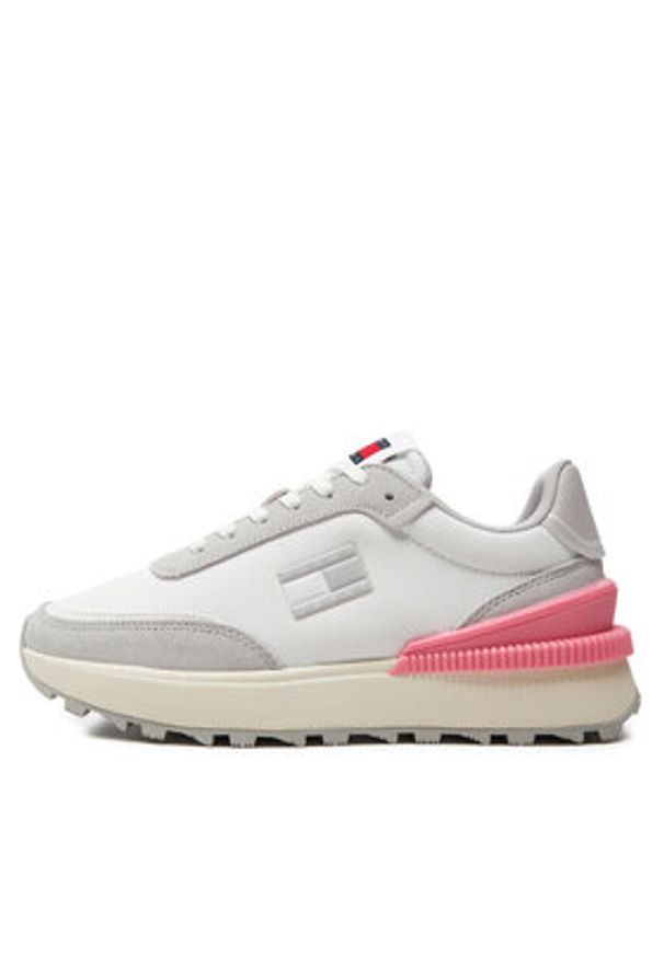 Tommy Jeans Sneakersy Tjw Tech Runner Ess EN0EN02511 Biały. Kolor: biały. Materiał: materiał
