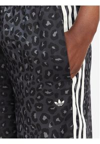 Adidas - adidas Spodnie dresowe Satin KA2667 Szary Wide Leg. Kolor: szary. Materiał: syntetyk #4