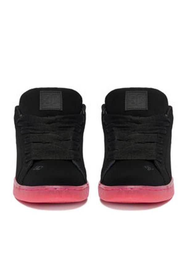 DC Shoes Sneakersy EO-COURT GRAFFIK LE DC02894001 Czarny. Kolor: czarny. Materiał: skóra, nubuk