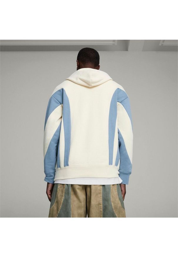 Bluza z kapturem Puma X Kidsuper Hoodie, Mężczyźni. Typ kołnierza: kaptur. Kolor: biały. Materiał: bawełna, materiał