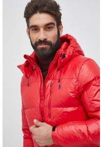 Polo Ralph Lauren Kurtka puchowa 710849776003 męska kolor czerwony zimowa. Typ kołnierza: polo. Kolor: czerwony. Materiał: puch. Sezon: zima #8