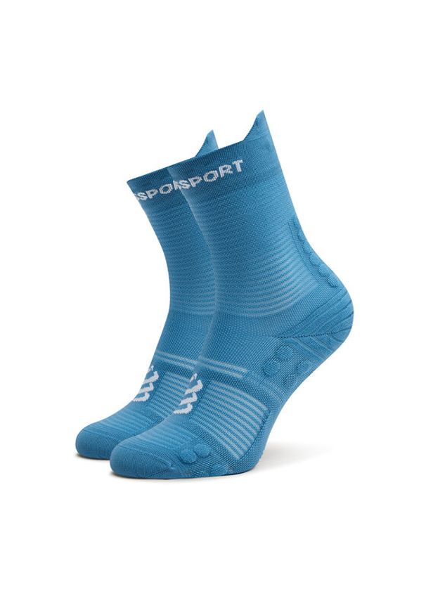 Compressport Skarpety wysokie unisex Pro Racing V4.0 Run High XU00046B Niebieski. Kolor: niebieski. Materiał: syntetyk. Sport: bieganie