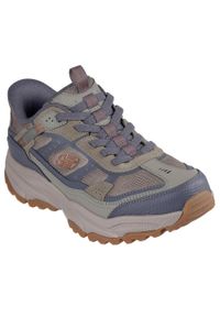 skechers - Buty trekkingowe męskie Skechers Vigor At. Kolor: zielony, wielokolorowy, szary. Materiał: materiał, syntetyk. Szerokość cholewki: normalna