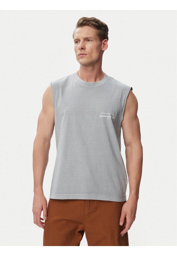 Jack & Jones Tank top Cassis 12295076 Niebieski jasny Regular Fit. Kolor: niebieski. Materiał: bawełna