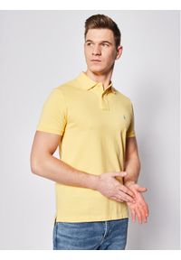 Polo Ralph Lauren Polo Core Replen 710782592 Żółty Custom Slim Fit. Typ kołnierza: polo. Kolor: żółty. Materiał: bawełna #1