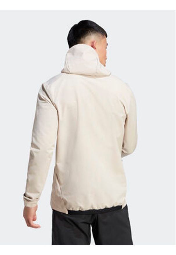 Adidas - adidas Kurtka outdoor Terrex Multi HZ4423 Beżowy Slim Fit. Kolor: beżowy. Materiał: syntetyk. Sport: outdoor