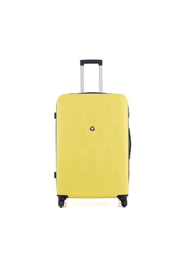 Semi Line Walizka duża T5571-6 Żółty. Kolor: żółty