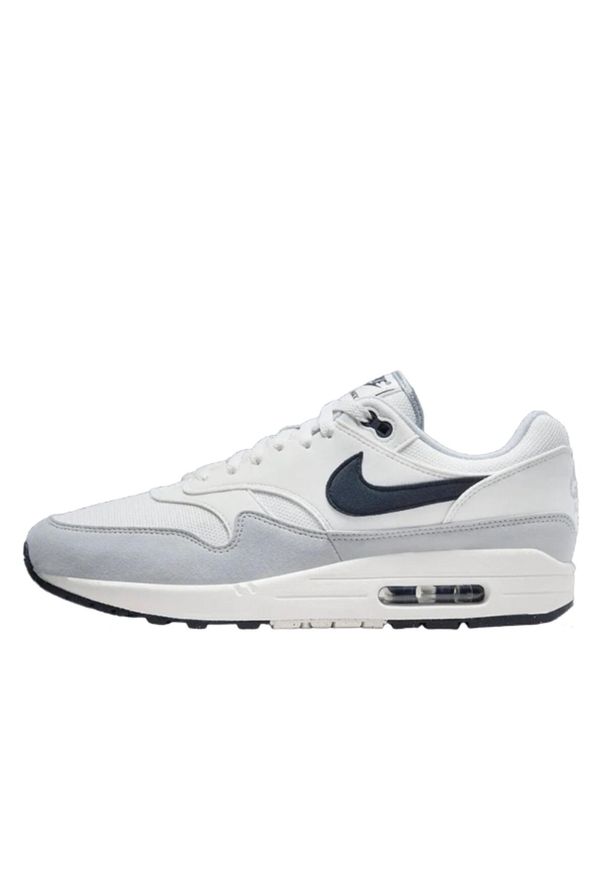 Nike - Buty do chodzenia dla dorosłych Air Max 1 Platinum Tint Dark Obsidian. Kolor: niebieski, szary, wielokolorowy. Materiał: tkanina. Model: Nike Air Max. Sport: turystyka piesza